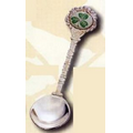 Custom Decorative Silver Spoon (Flower Top)